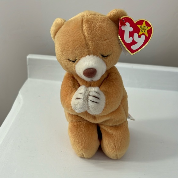 NWT Vintage Original 1998 Ty Beanie Baby “Hope” With Error Tags - Picture 1 of 5